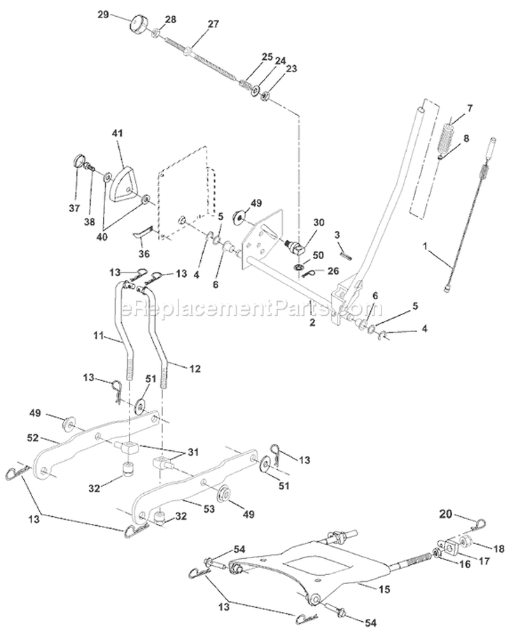 Page G Diagram and Parts List for 1848XPA YTH  954567260 -2001-02 Husqvarna Lawn Tractor