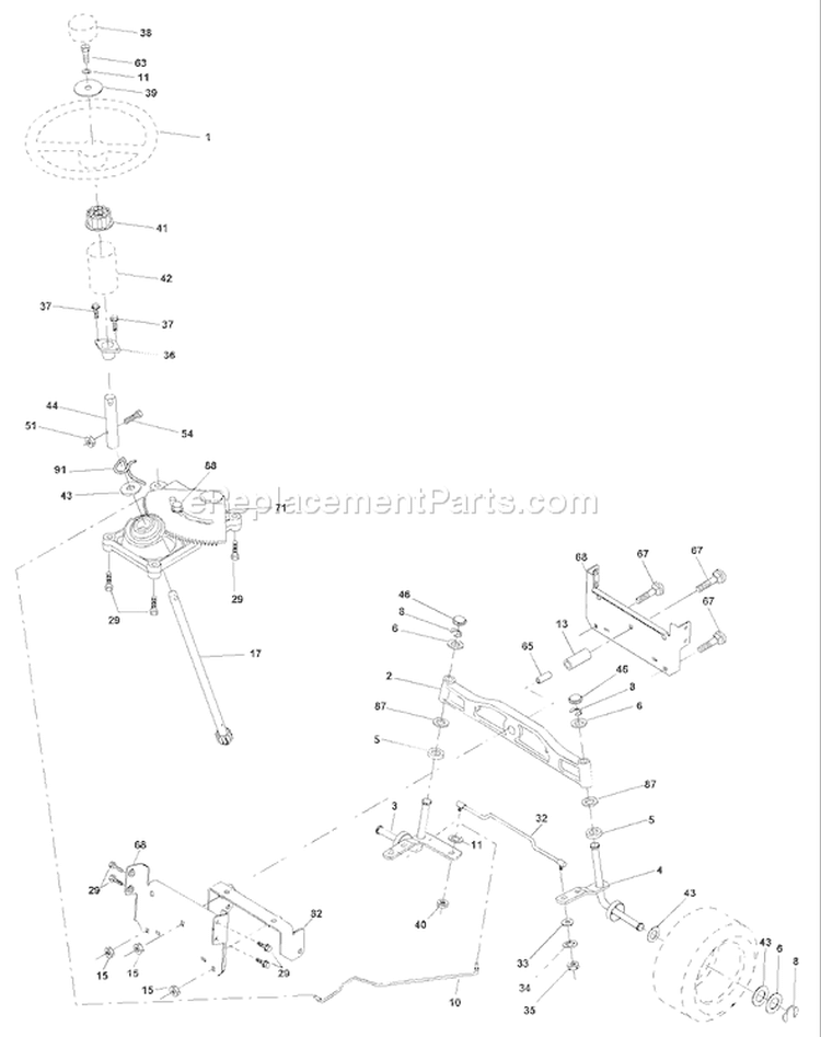 Page I Diagram and Parts List for 1848XPA YTH  954567260 -2001-02 Husqvarna Lawn Tractor