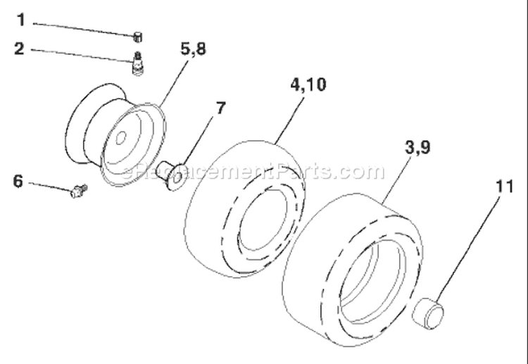 Page J Diagram and Parts List for 1848XPB YTH  954567260 -2001-05 Husqvarna Lawn Tractor