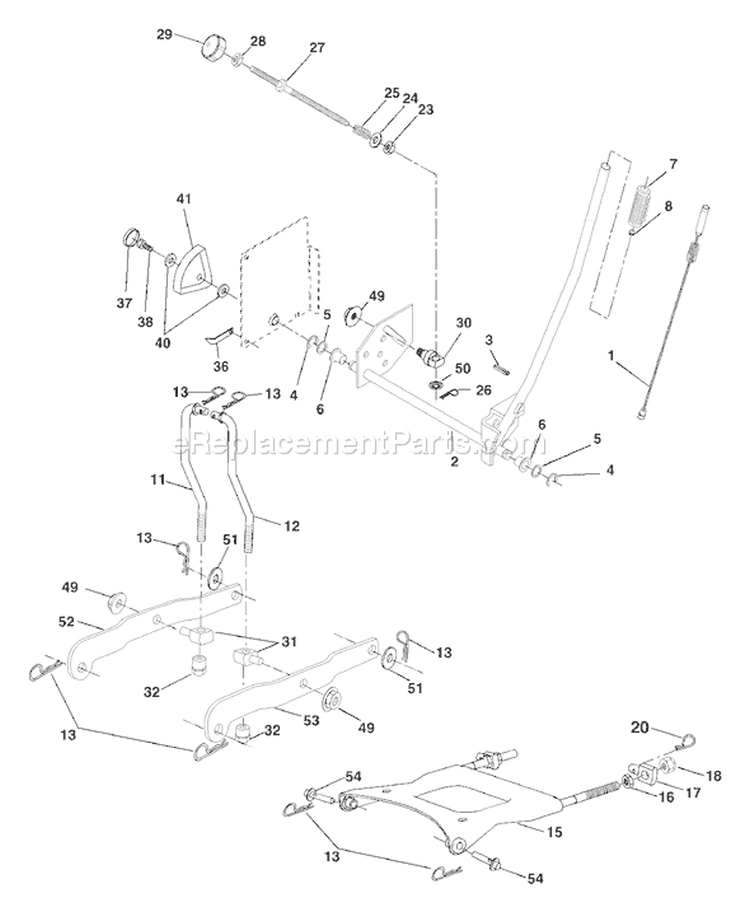Page G Diagram and Parts List for 1848XPB YTH  954567260 -2001-05 Husqvarna Lawn Tractor