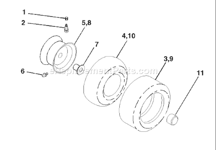 Page J Diagram and Parts List for 1848XPC YTH  954567260 -2001-10 Husqvarna Lawn Tractor