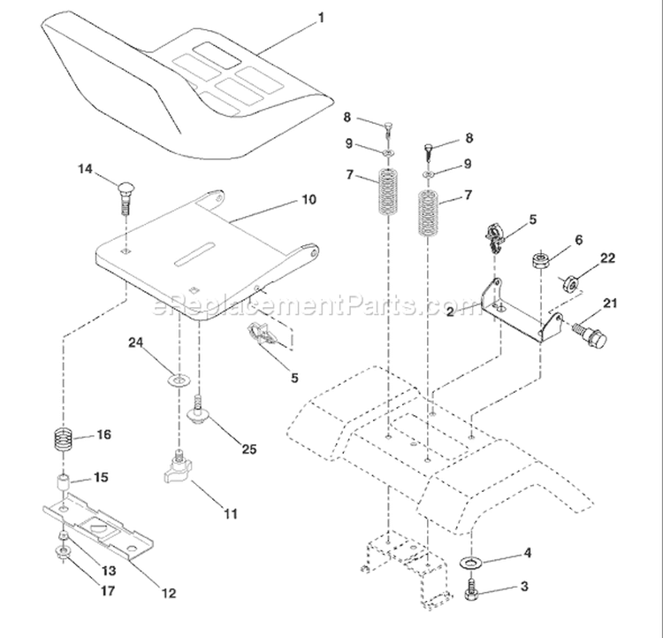 Page H Diagram and Parts List for 1848XPC YTH  954567260 -2001-10 Husqvarna Lawn Tractor