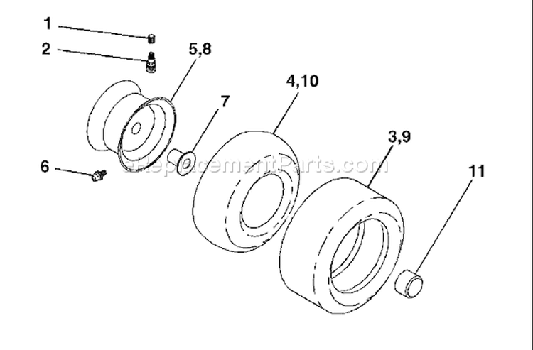 Page J Diagram and Parts List for 1848XPD YTH  954567260 -2001-12 Husqvarna Lawn Tractor