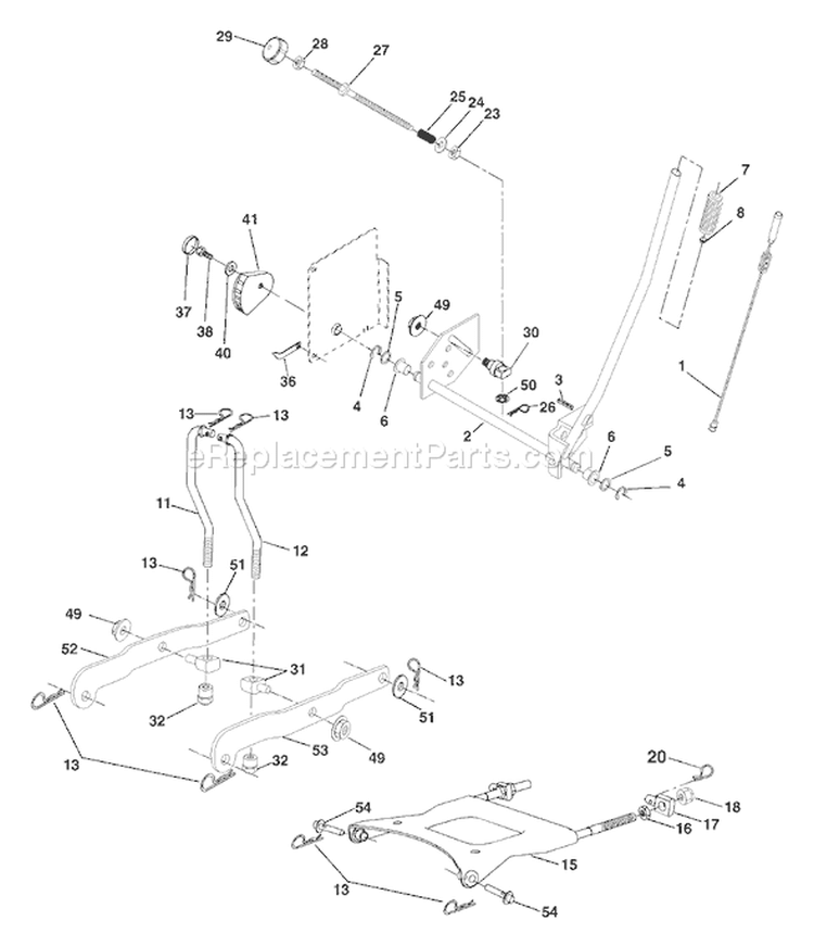 Page G Diagram and Parts List for 1848XPD YTH  954567260 -2001-12 Husqvarna Lawn Tractor