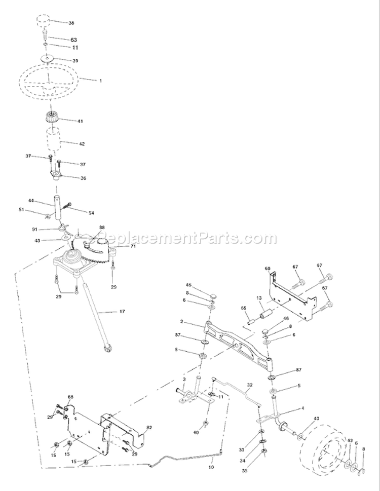 Page I Diagram and Parts List for 1848XPD YTH  954567260 -2001-12 Husqvarna Lawn Tractor