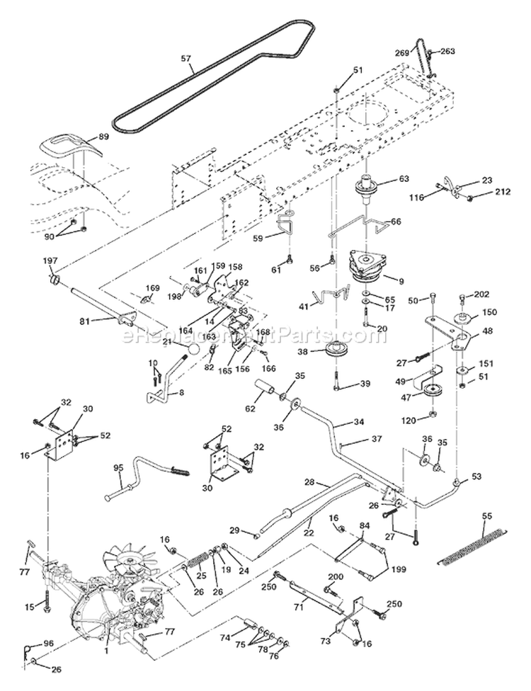 Page C Diagram and Parts List for 1848XPF YTH  954567260 -2002-11 Husqvarna Lawn Tractor