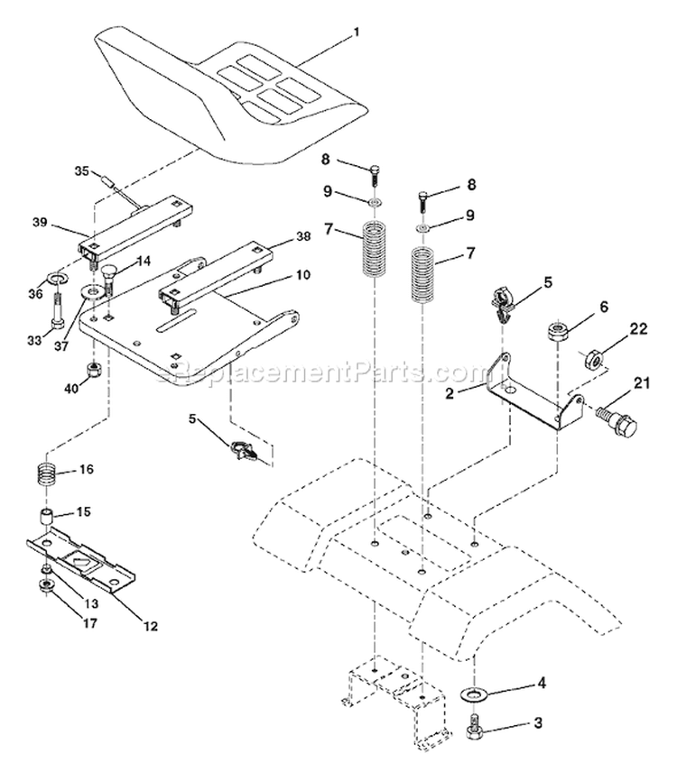 Page H Diagram and Parts List for 1848XPF YTH  954567260 -2002-11 Husqvarna Lawn Tractor