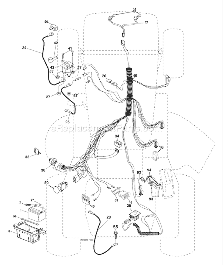 Page D Diagram and Parts List for 1848XP YTH  96013000301 -2005-03 Husqvarna Lawn Tractor