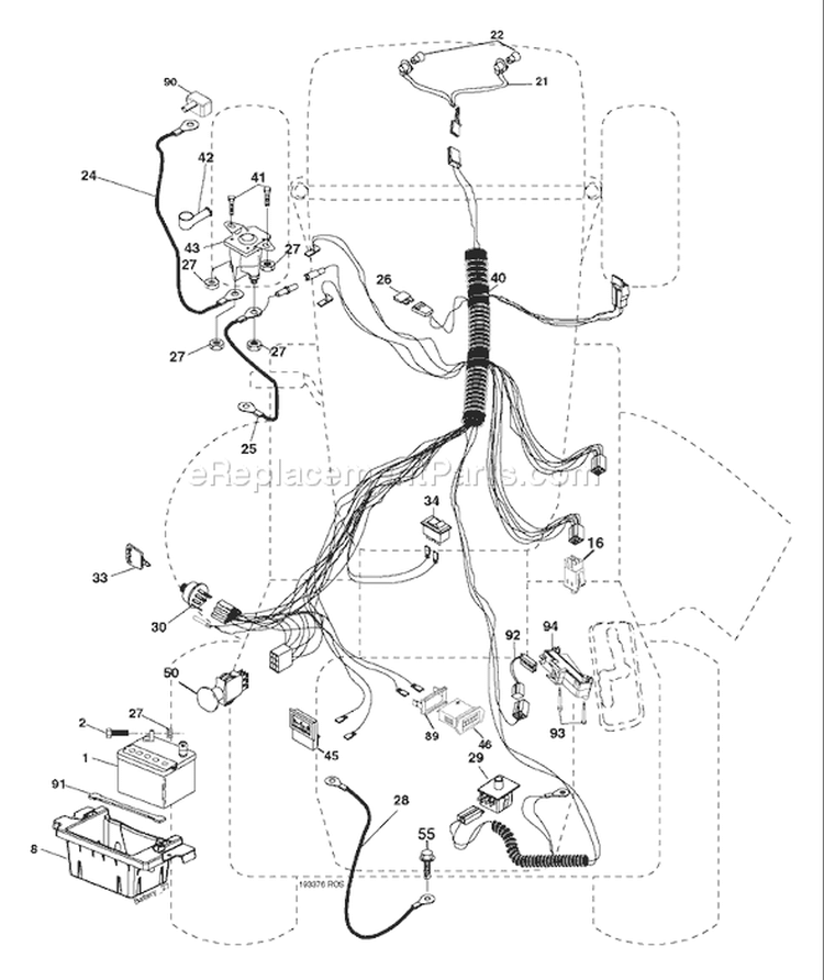 Page D Diagram and Parts List for 18542 YTH  96013000200 -2004-11 Husqvarna Lawn Tractor