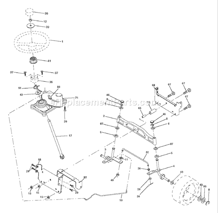 Page I Diagram and Parts List for 18542 YTH  96013000200 -2004-11 Husqvarna Lawn Tractor