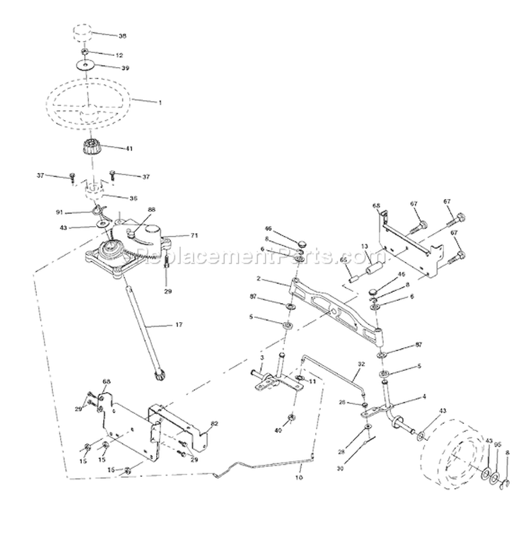 Page I Diagram and Parts List for 18542 YTH  96013000202 -2008-02 Husqvarna Lawn Tractor