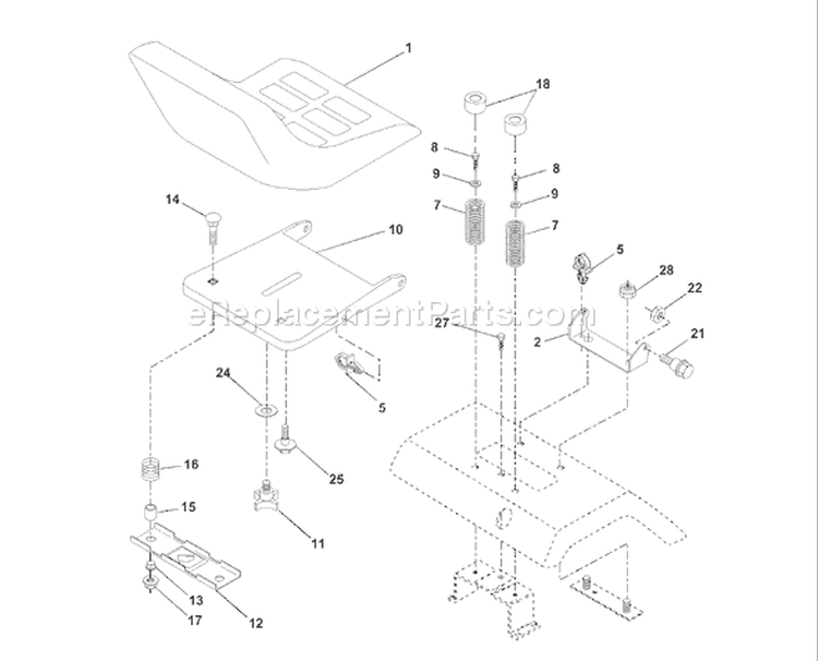 Page I Diagram and Parts List for 190 YTH  954001972A -1995-03 Husqvarna Lawn Tractor
