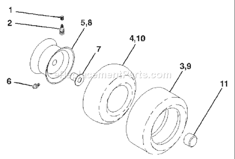 Page J Diagram and Parts List for 2042 YTH  96013000600 -2005-10 Husqvarna Lawn Tractor