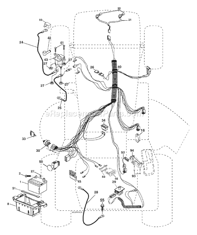 Page D Diagram and Parts List for 2042 YTH  96013000600 -2005-10 Husqvarna Lawn Tractor