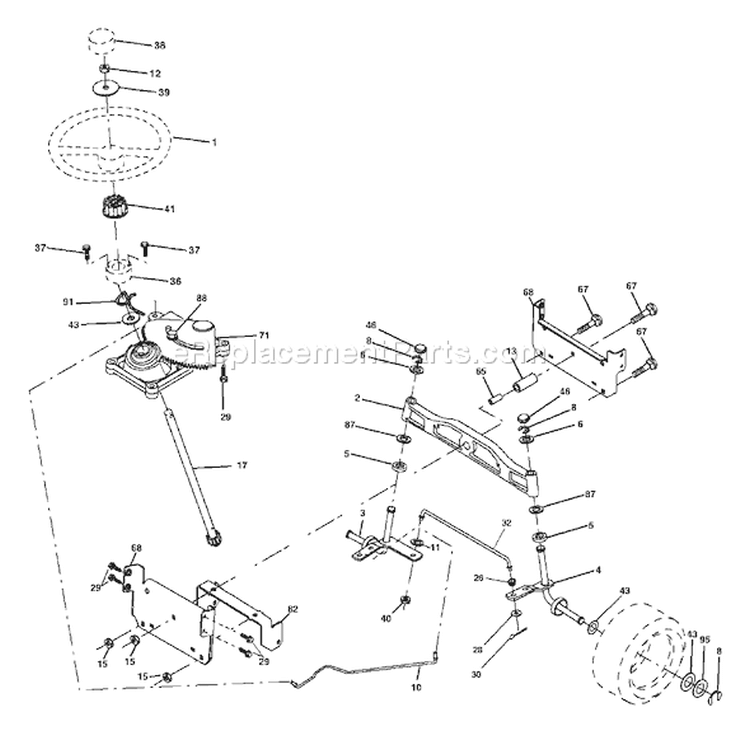 Page I Diagram and Parts List for 2042 YTH  96013000600 -2005-10 Husqvarna Lawn Tractor