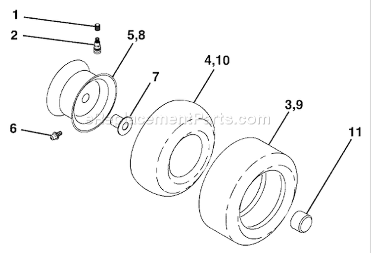 Page J Diagram and Parts List for 2042 YTH  96013000601 -2005-10 Husqvarna Lawn Tractor