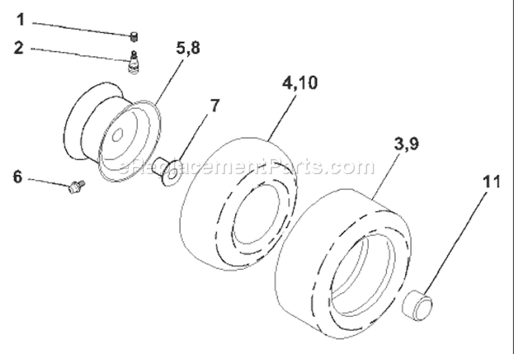 Page J Diagram and Parts List for 2046B YTH  954567079 -2001-01 Husqvarna Lawn Tractor