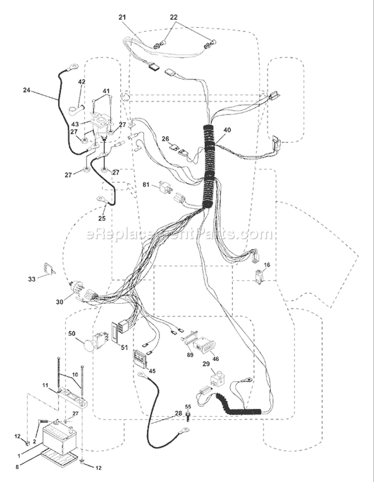 Page D Diagram and Parts List for 2048A YTH  954567086 -2001-02 Husqvarna Lawn Tractor