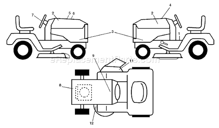 Page B Diagram and Parts List for 20B42T YTH  96043002000 -2006-01 Husqvarna Lawn Tractor