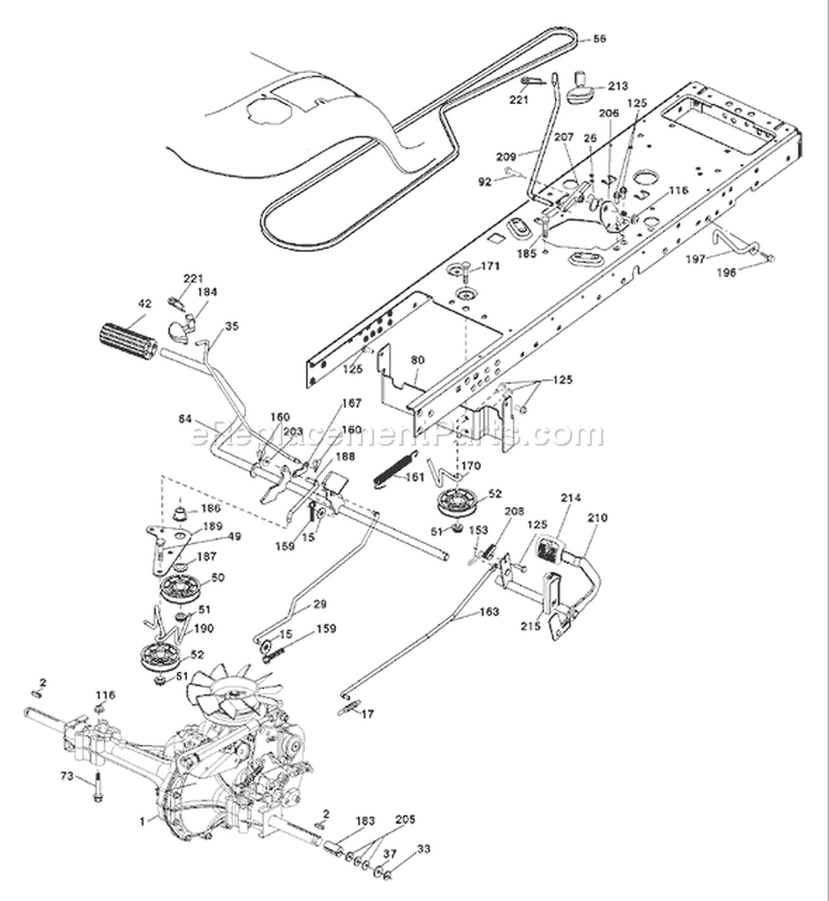 Page C Diagram and Parts List for 20B42T YTH  96043002000 -2006-01 Husqvarna Lawn Tractor