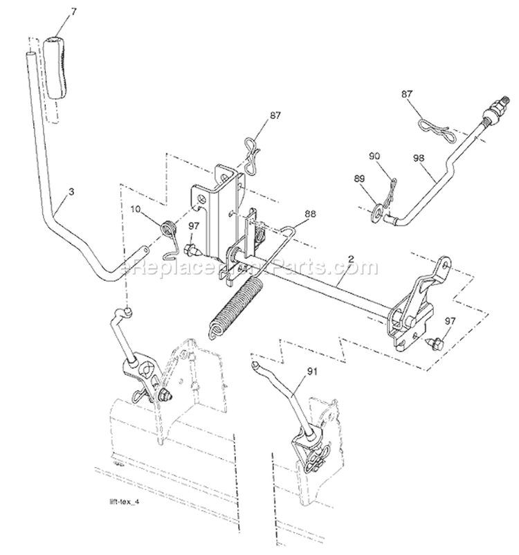 Page G Diagram and Parts List for 20B42T YTH  96043002000 -2006-01 Husqvarna Lawn Tractor