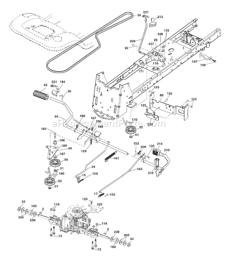 Page C Diagram and Parts List for 20B42T YTH  96043002002 -2006-03 Husqvarna Lawn Tractor