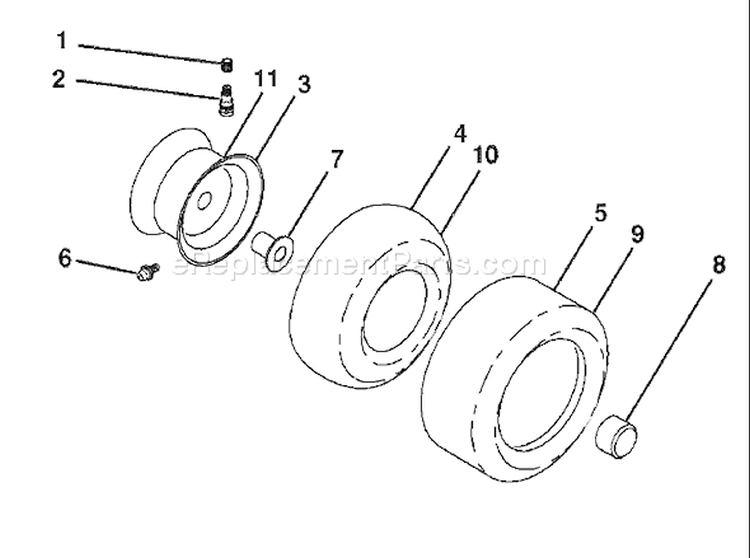 Page J Diagram and Parts List for 20B42T YTH  96043002003 -2006-08 Husqvarna Lawn Tractor