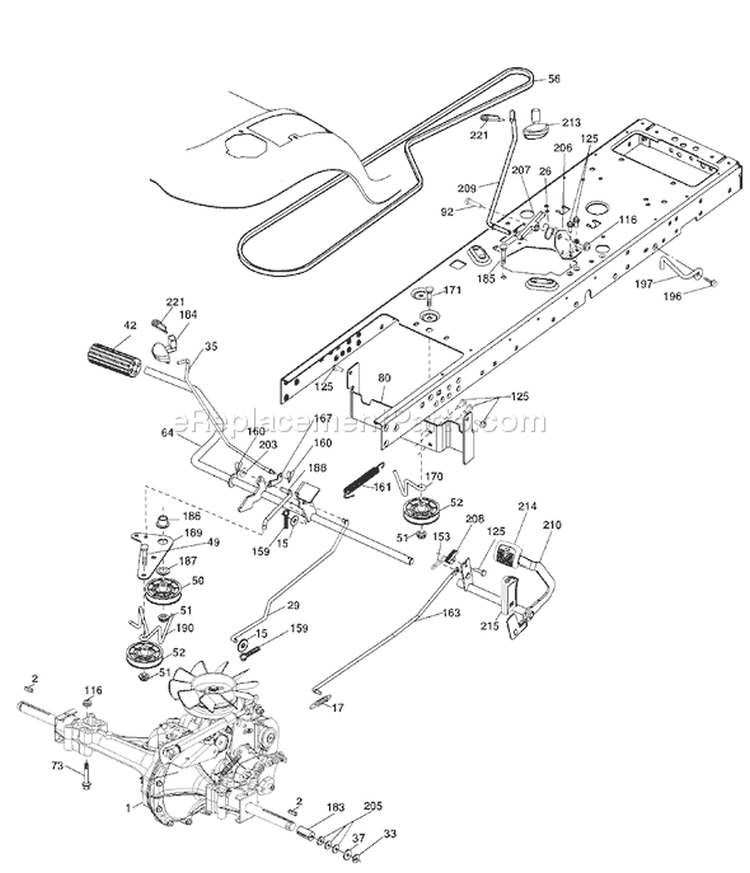Page C Diagram and Parts List for 20B42T YTH  96043002003 -2006-08 Husqvarna Lawn Tractor