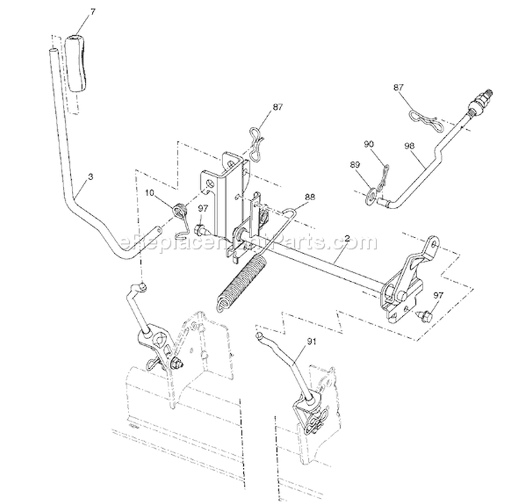 Page G Diagram and Parts List for 20B42T YTH  96043002003 -2006-08 Husqvarna Lawn Tractor