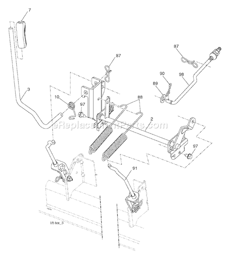 Page G Diagram and Parts List for 20F42T YTH  96043000500 -2006-05 Husqvarna Lawn Tractor