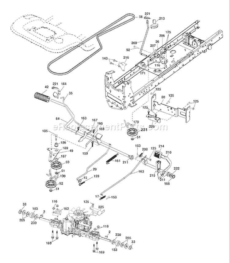 Page C Diagram and Parts List for 20K46 YTH  96043003300 -2006-11 Husqvarna Lawn Tractor