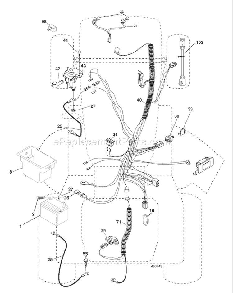 Page D Diagram and Parts List for 20K46 YTH  96043003300 -2006-11 Husqvarna Lawn Tractor