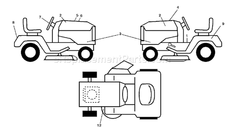 Page B Diagram and Parts List for 20K46 YTH  96045000400 -2006-11 Husqvarna Lawn Tractor