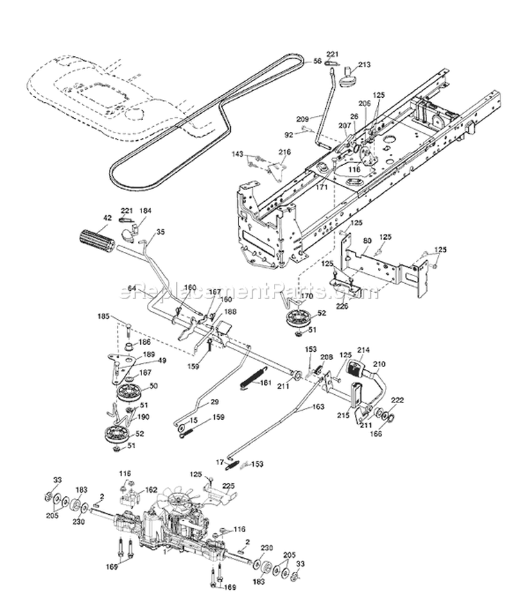 Page C Diagram and Parts List for 20K46 YTH  96045000400 -2006-11 Husqvarna Lawn Tractor