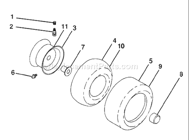 Page J Diagram and Parts List for 20K46 YTH  96045000401 -2007-07 Husqvarna Lawn Tractor