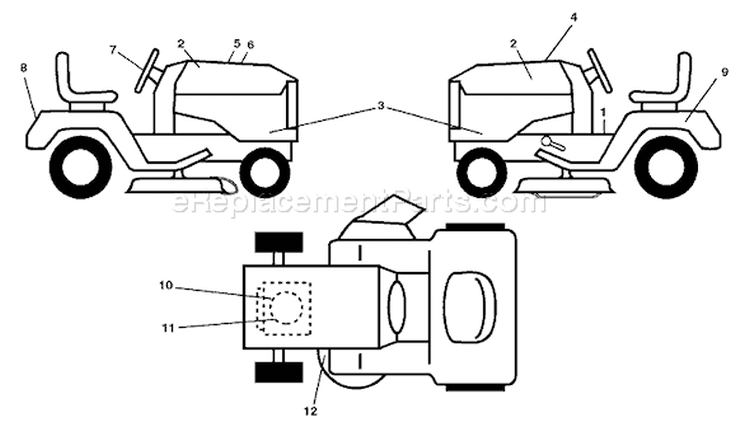 Page B Diagram and Parts List for 20K46 YTH  96045000401 -2007-07 Husqvarna Lawn Tractor