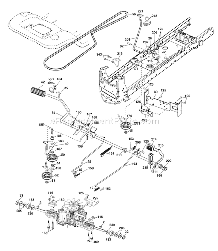 Page C Diagram and Parts List for 20K46 YTH  96045000401 -2007-07 Husqvarna Lawn Tractor
