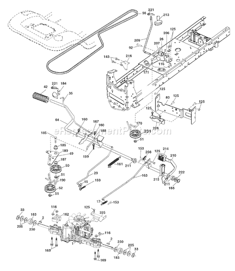 Page C Diagram and Parts List for 20K46 YTH  96045000402 -2007-07 Husqvarna Lawn Tractor