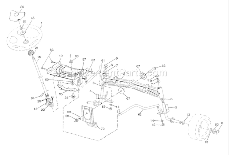 Page I Diagram and Parts List for 20K46 YTH  96045000402 -2007-07 Husqvarna Lawn Tractor