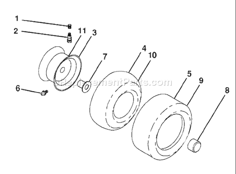 Page J Diagram and Parts List for 20K46 YTH  96045000403 -2007-10 Husqvarna Lawn Tractor