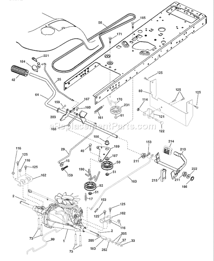 Page C Diagram and Parts List for 20K46 YTH  96045000403 -2007-10 Husqvarna Lawn Tractor