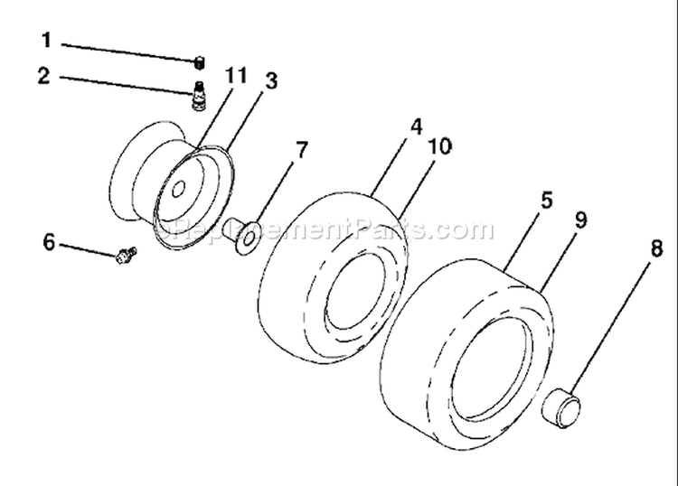 Page J Diagram and Parts List for 20K46 YTH  96045000404 -2007-10 Husqvarna Lawn Tractor