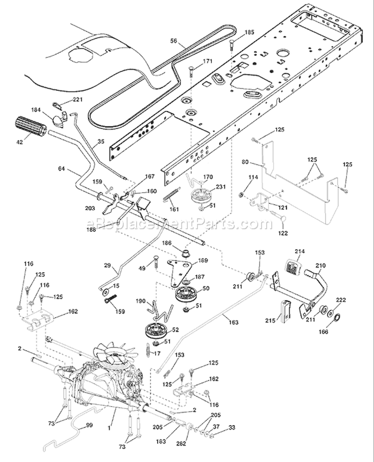 Page C Diagram and Parts List for 20K46 YTH  96045000404 -2007-10 Husqvarna Lawn Tractor