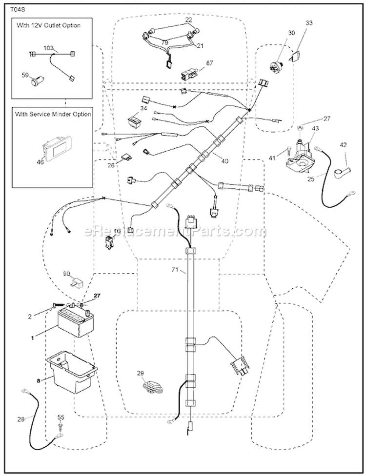 Page D Diagram and Parts List for 20K46 YTH  96045000404 -2007-10 Husqvarna Lawn Tractor