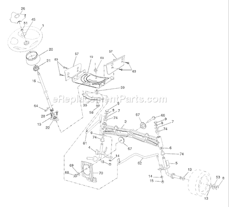 Page I Diagram and Parts List for 20K46 YTH  96045000404 -2007-10 Husqvarna Lawn Tractor