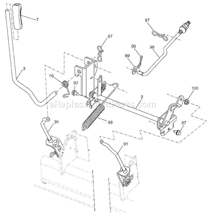 Page G Diagram and Parts List for 20K46 YTH  96045000406 -2008-03 Husqvarna Lawn Tractor
