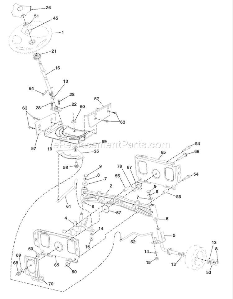 Page I Diagram and Parts List for 20K46 YTH  96045000406 -2008-03 Husqvarna Lawn Tractor