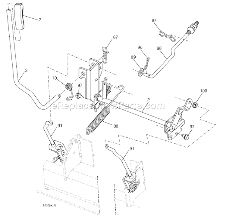 Page G Diagram and Parts List for 2146XP YTH  96043002901 -2008-01 Husqvarna Lawn Tractor