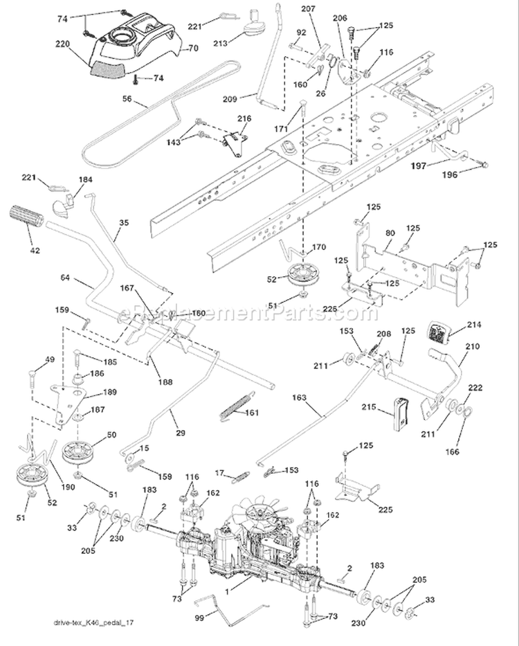 Page C Diagram and Parts List for 2146XP YTH  CA -96043005200 -2007-12 Husqvarna Lawn Tractor