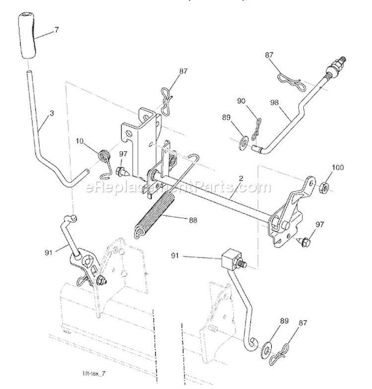 Page G Diagram and Parts List for 2146XP YTH  CA -96043005200 -2007-12 Husqvarna Lawn Tractor